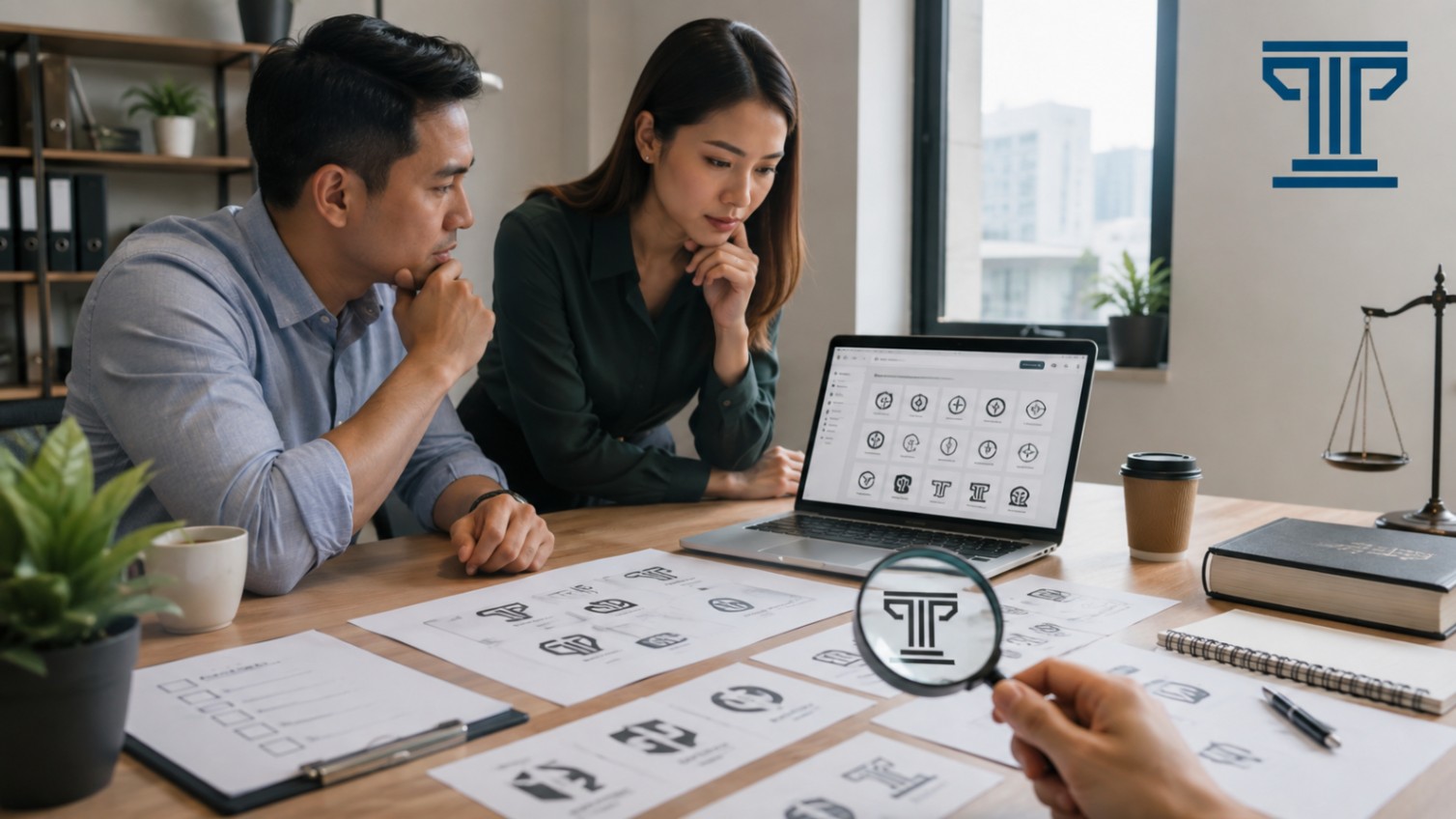 Can businesses do a logo trademark search themselves?