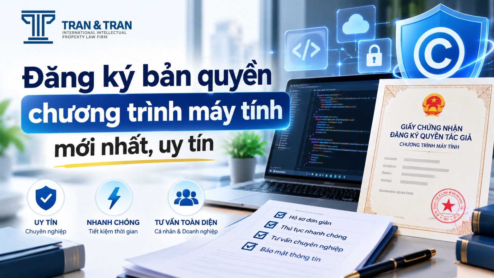 Đăng ký bản quyền chương trình máy tính mới nhất, uy tín