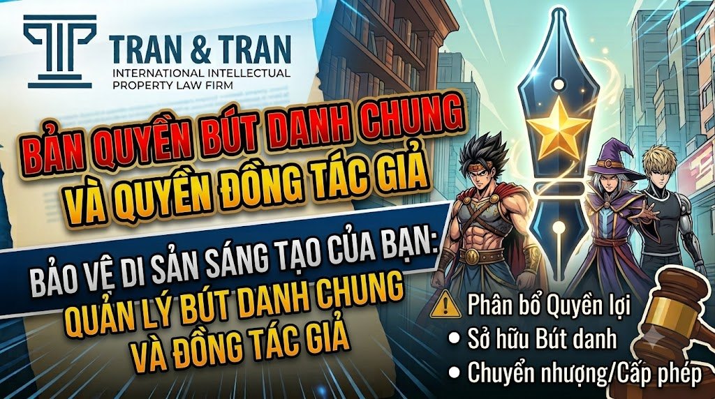 Bút danh chung và quyền tác giả của đồng tác giả